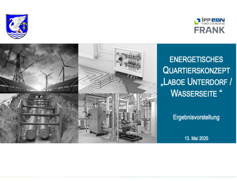 Ergebnispräsentation zum Energetischen Quartierskonzept